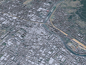 Prato city Italy 30km 3D Модель