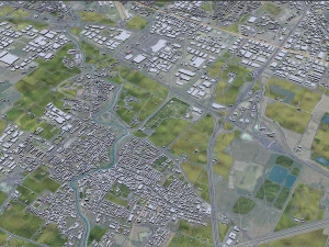 Prato city Italy 30km 3D Model
