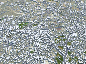 Ramallah West Bank Palestine 30km 3D Model