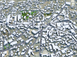 Ramallah West Bank Palestine 30km Modèle 3D