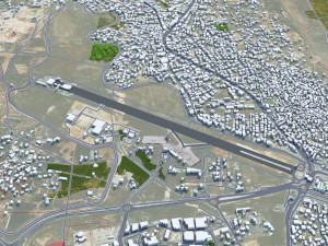 Ramallah West Bank Palestine 30km Modèle 3D