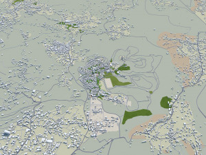 Ramallah West Bank Palestine 30km Modèle 3D