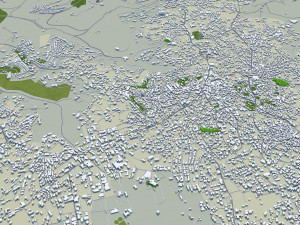 Ramallah West Bank Palestine 30km Modèle 3D