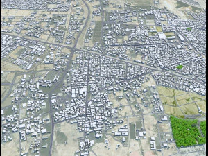 Riffa city Bahrain 15km 3D Model