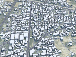 Riffa city Bahrain 15km 3D Model