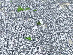 Riffa city Bahrain 15km 3D Model