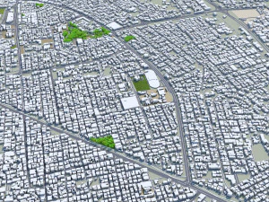 Riffa city Bahrain 15km 3D Model