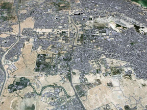 Riffa city Bahrain 15km 3D Model