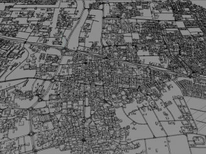 Riffa city Bahrain 15km 3D Model