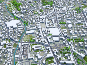 Rybnik city Poland 30km Model 3D