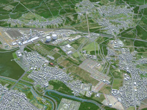 Rybnik city Poland 30km 3D Model