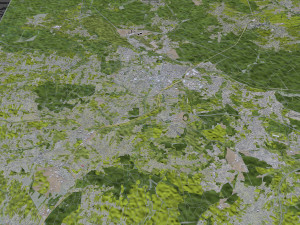 Rybnik city Poland 30km Model 3D