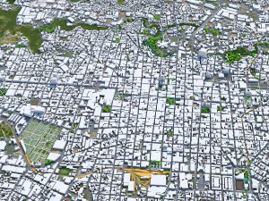 Citt&agrave; di San Jose Costa Rica 30 km Modello 3D