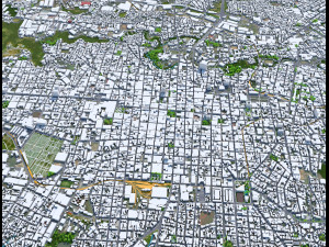 San Jose city Costa Rica 30km 3D Model