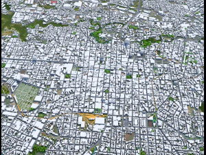 San Jose city Costa Rica 30km 3D Model