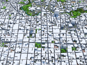 San Jose city Costa Rica 30km 3D Model