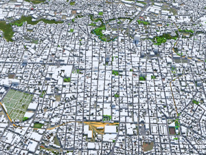 San Jose city Costa Rica 30km 3D Model