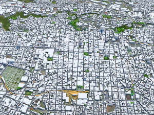San Jose city Costa Rica 30km 3D Model