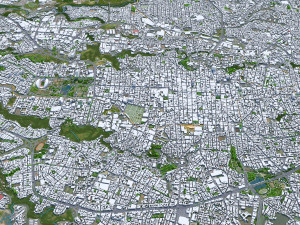 San Jose city Costa Rica 30km 3D Model