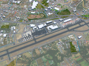 San Jose city Costa Rica 30km 3D Model