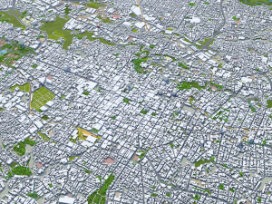 San Jose city Costa Rica 30km 3D Model