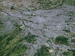 San Jose city Costa Rica 30km 3D Model