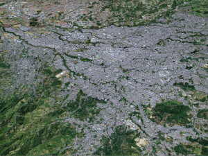 San Jose city Costa Rica 30km 3D Model
