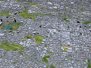 San Jose city Costa Rica 30km 3D Model