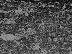 San Jose city Costa Rica 30km 3D Model