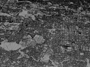 San Jose city Costa Rica 30km 3D Model