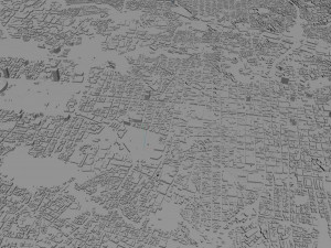 San Jose city Costa Rica 30km 3D Model