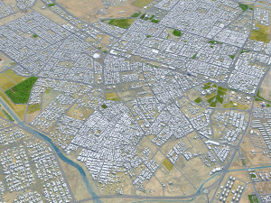 Tabuk City Saudi Arabia 30km 3D Модель