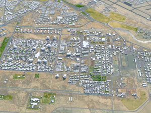 Tabuk City Saudi Arabia 30km 3D Model