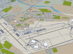Tabuk City Saudi Arabia 30km 3D Model