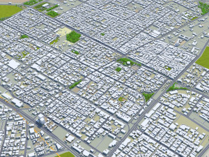 Tabuk City Saudi Arabia 30km 3D Модель