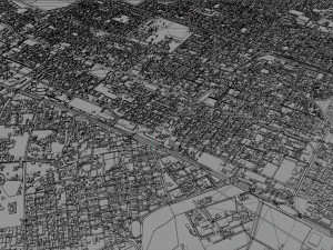 Tabuk City Saudi Arabia 30km 3D Model