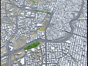 Taif city Saudi Arabia 50km 3D Model
