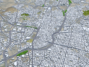 Taif city Saudi Arabia 50km 3Dモデル