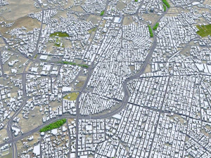 Taif city Saudi Arabia 50km 3D Model