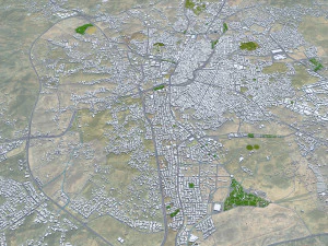 Taif city Saudi Arabia 50km 3D Model