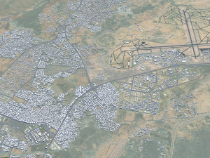 Taif city Saudi Arabia 50km 3Dモデル