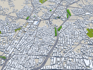 Taif city Saudi Arabia 50km 3Dモデル