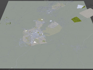 Taif city Saudi Arabia 50km 3Dモデル