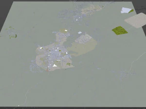 Taif city Saudi Arabia 50km 3D Model