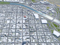 Tijuana city Mexico 40km 3D 모델