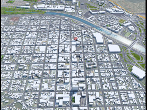 Tijuana city Mexico 40km Modèle 3D
