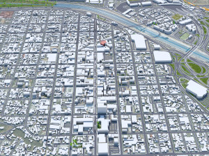 Tijuana city Mexico 40km Modèle 3D