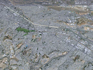 Город Тихуана Мексика 40 км 3D Модель