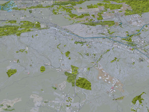 Tijuana city Mexico 40km Modèle 3D