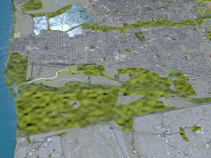 Tijuana city Mexico 40km Modèle 3D